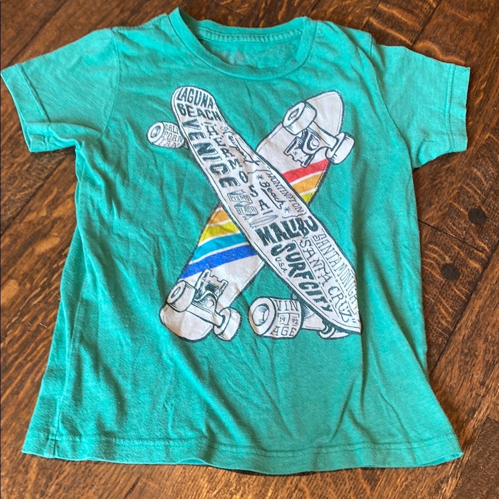 Californian Vintage skateboard  Short Sleeve Tee